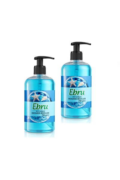 Ebru صابون سائل أوشن ويند 750 مل 2 قطعة