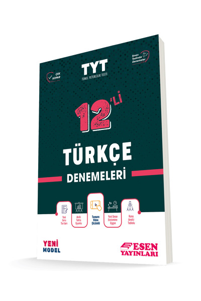 Esen Yayınları Tyt Türkçe Denemeleri 12'li Güncel Müfredat