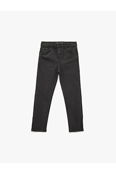 Koton Памучен дънков панталон Slim Fit с джобове