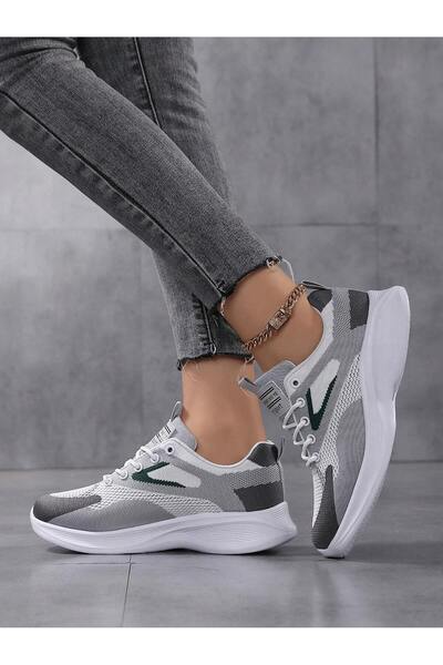 SOSENFER Kadın Outdoor Spor Ayakkabısı, Rahat, Çok Renkli, Nefes Alabilir, Yu...