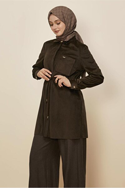 Alvina Velvet Tunic with Waist Tie 46245