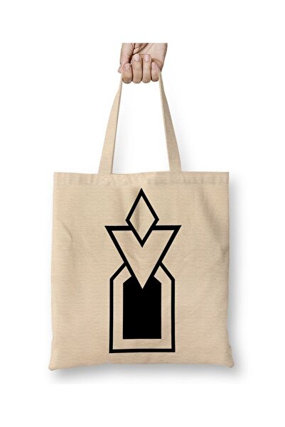 Toyaso Skyrim Winterhold White Tote Bag Long Handle Shopping Bag Beach Bag