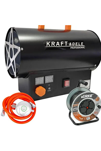 Kraft&dele încălzitor industrial, 25kW GPL + termostat + cablu prelungitor 25...