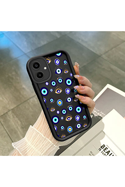 ucuc جراب مرن ممتص للصدمات وواقي للعدسة بنمط حبات العين الشريرة من السيليكون ...