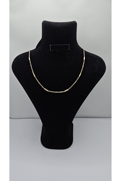 ahsenaksesuar2025 Stainless Steel Gold Color Vintage Model Chain Twisted Neck...