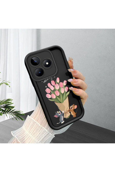 ucuc غطاء حماية مرن ممتص للصدمات لهاتف ريلمي نوت 50، مصنوع من السيليكون الأسو...