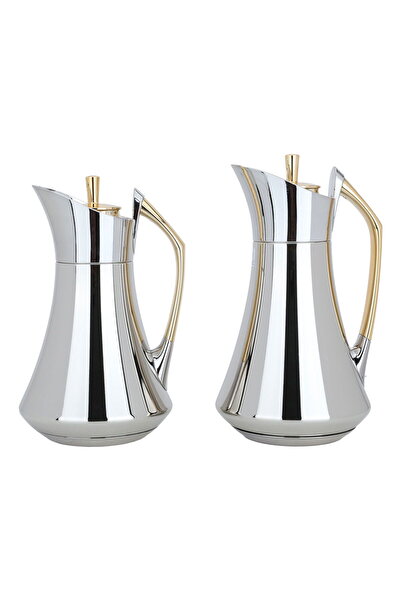 Generic طقم ترمس كارما من معرض السيف، قطعتان، سعة 1 لتر، وعاء داخلي من الزجاج...