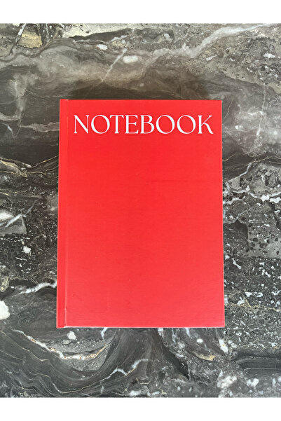 NoteLab Kırmızı Sert Kapak 100 Yaprak Çizgili Notebook Defter