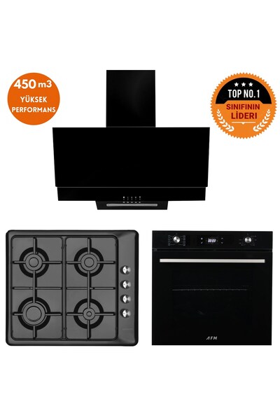 Eminçelik ve AFM TECH Markalı /Black One Dijital Turbolu Ankastre Set ( 31 22...