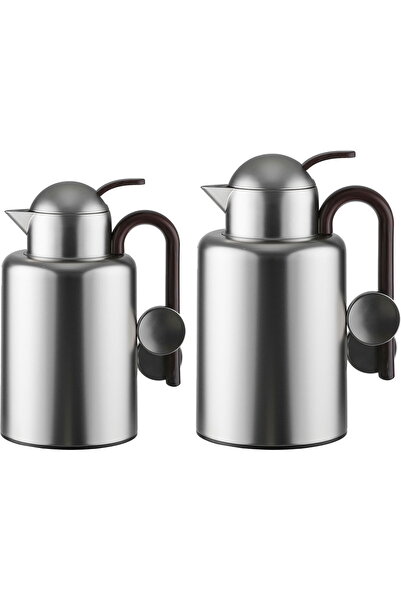 Generic طقم ترمس إكرام من معرض السيف، سعة 1/1.5 لتر، مصنوع من الزجاج من الداخ...