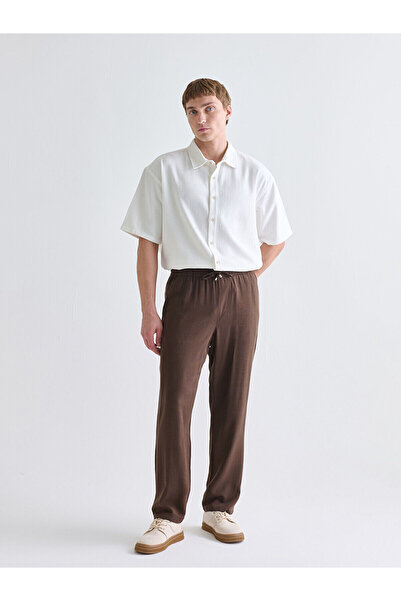 LC Waikiki Ozmarka New Season Standard Fit Linen Blend Men's Trousers
