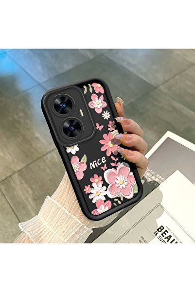 ucuc حافظة مرنة ممتصة للصدمات متوافقة مع هاتف Realme C55 من السيليكون الأسود ...