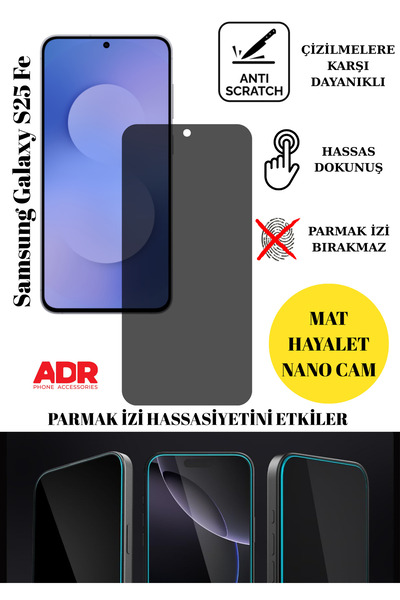 Samsung S25 Fe Ghost Glass Matte Nano Screen Protector Shockproof Flexible Nano Glass