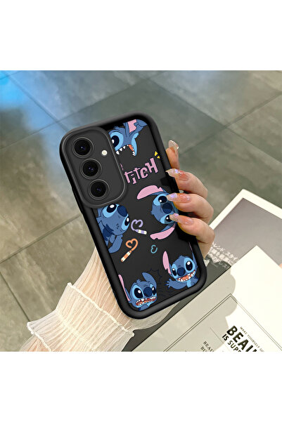 ucuc جراب مرن ممتص للصدمات وواقي للعدسة بنمط خياطة من السيليكون الأسود متوافق...