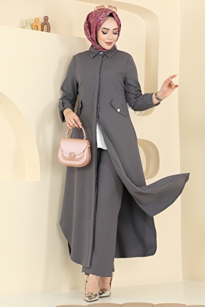 ModaMerve Aksesuar Cepli Dabıl Takım 2792SL432-MS Antrasit