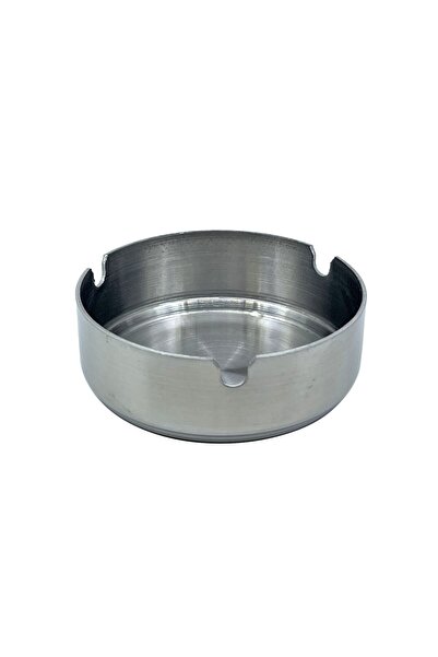 Bıyıklı Tobacco Scrumieră rotundă din oțel inoxidabil - Design de lux periat ...