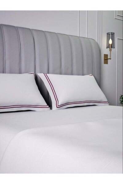 MULBERRY LIVING 100% Cotton - 400Tc Sovereign Whites Set of 2 Pillow Covers (...