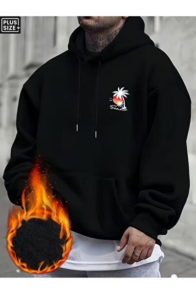 LAND MODA Hanorac cu imprimeu, țesătură compactă (cu interior din bumbac)