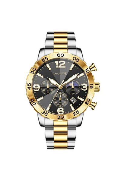 VOGUE VENUE VANTE Series Men's Luxury Black Dial Chronograph Watch