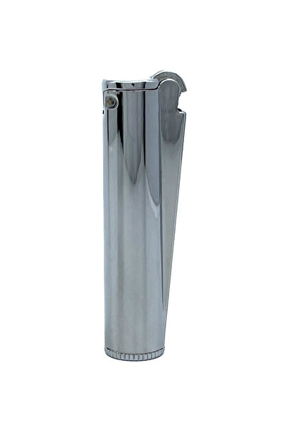 Clipper Metal Benzinli Çakmak - Parlak Gümüş (Parlak Krom) Özel Metal Kutulu