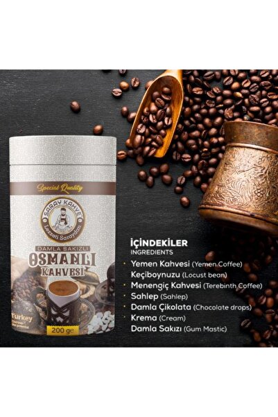 SARAY KAHVE Damla Sakızlı Osmanlı Kahvesi 200 gr