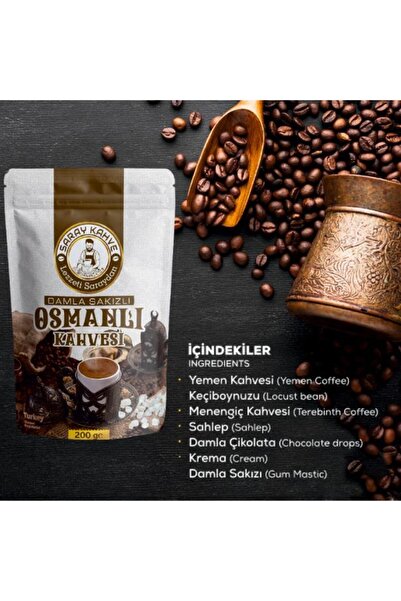 SARAY KAHVE Damla Sakızlı Osmanlı Kahvesi 200 gr / Poşet