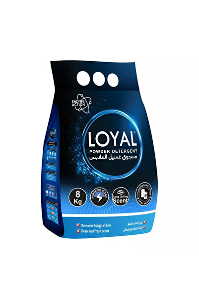 Loyal Powder Detergent with Long-Lasting Scent and Enzyme Action- 8Kg