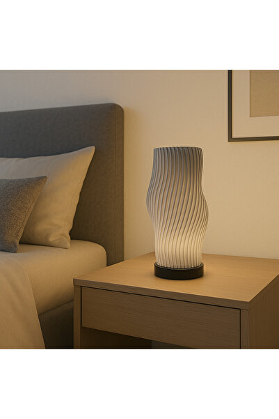 Sani Lamp, Sani, Wien, E27, ecological material PLA, 140 x 140 x H 270 mm, gray