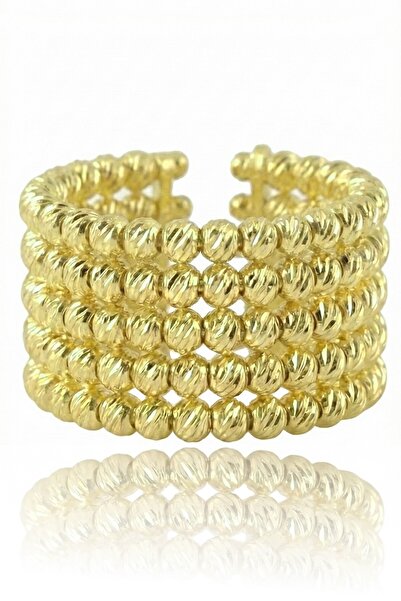 Söğütlü Silver 925 Ayar Gümüş Yüzük Altın Kaplama Dorica (Dorissa) Alttan Aya...