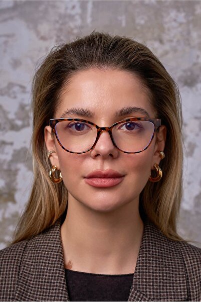 KATRENİNZEYLİ Cunda Leopar Mavi Işık Koruyucu Gözlük