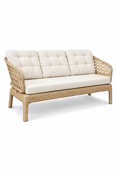 Çavdar Group Cenevre 3'lü Raddan Koltuk 3 Kişilik El Örmesi Bank Bahçe Balkon...