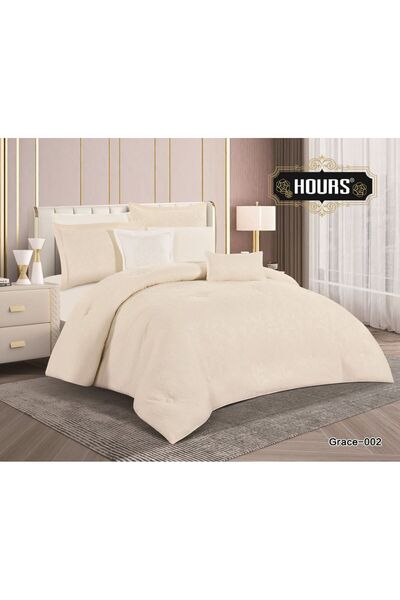 HOURS Grace Jacquard Luxury Summer Bedspread Set, 4 Pieces