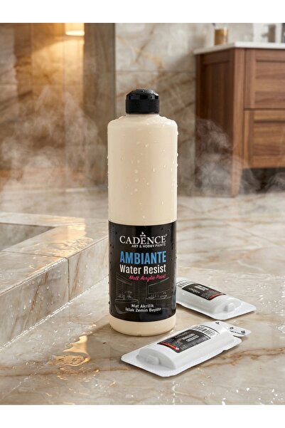 Cadence Ambiante Islak Yüzey Boyası AW-46 Krem 500 ml Islak Zemin Suya Dayanı...