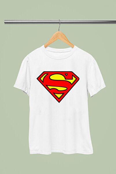 MAGORS Μπλουζάκι με στάμπα Σούπερμαν, 100% βαμβακερό, κοντομάνικο, κανονική ε...