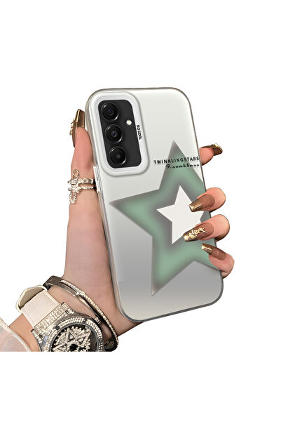 ucuc حافظة متوافقة مع هاتف سامسونج جالاكسي A16 بنمط النجوم ذات سطح لامع غير ل...