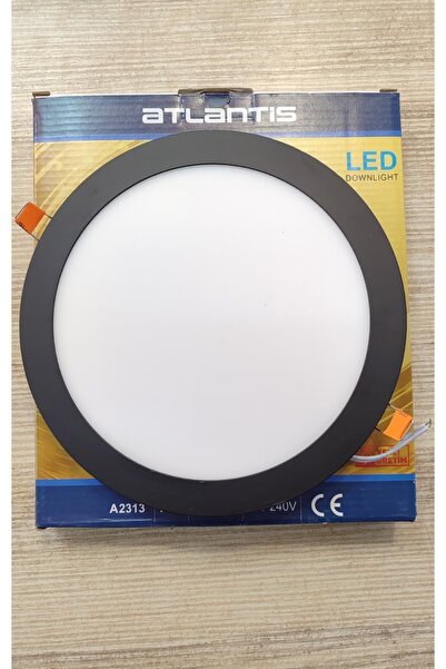 Atlantis 18 Watt Siyah Kasa Günışığı Sıva Altı LED Panel Yüksek Lümen 3000K