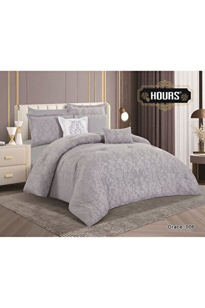HOURS Grace Jacquard Luxury Summer Bedspread Set, 4 Pieces