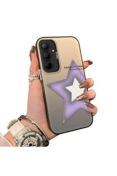 ucuc حافظة متوافقة مع هاتف سامسونج جالاكسي A35 بنمط النجوم ذات سطح لامع غير ل...