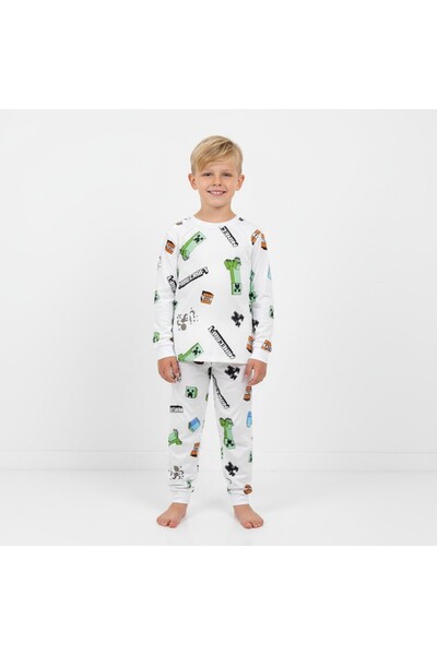 SeaBubbles Minecraft pidžama set za dečake