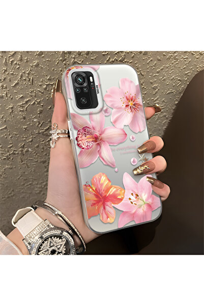 ucuc Xiaomi Redmi Note 10 Compatible Flower Pattern Matte Glossy Surface Impa...