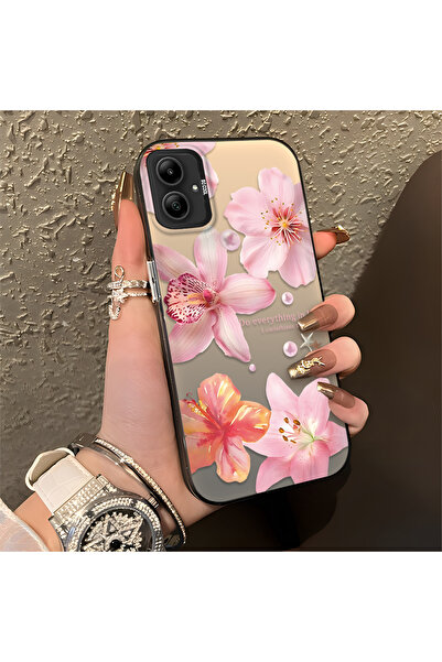 ucuc حافظة متوافقة مع هاتف سامسونج جالاكسي A05، ذات نمط زهور، سطح لامع غير لا...