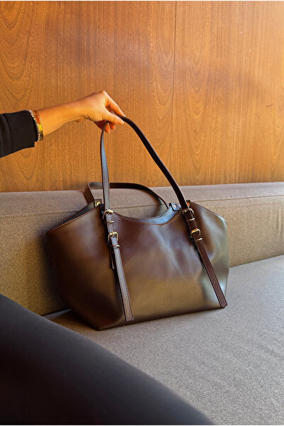 Mupa Shoes Women's Hand and Shoulder Bag Aci Brown