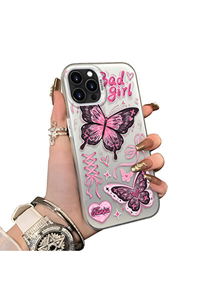 ucuc حافظة متوافقة مع هاتف iPhone 15 Pro Max ذات لون فضي غير لامع وسطح لامع و...