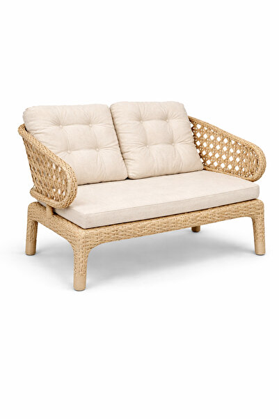 Çavdar Group Cenevre 2'li Raddan Koltuk 2 Kişilik El Örmesi Bank Bahçe Balkon...