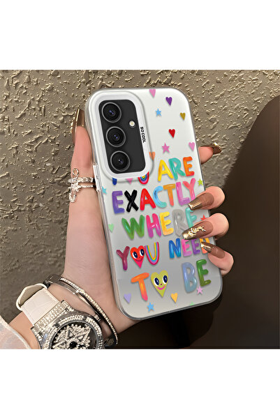 ucuc جراب فضي ملون متوافق مع هاتف سامسونج جالاكسي S24 بلس، ذو سطح لامع غير لا...