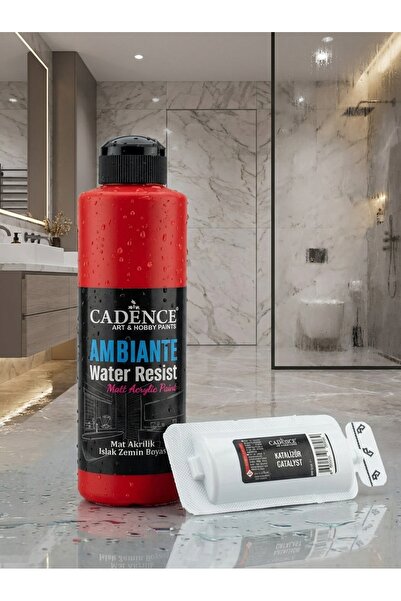 Cadence Ambiante Fayans Tezgah Boyası AW-36 Kırmızı 250 ml Islak Zemin Suya D...