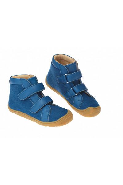 Disana Blue 25 - Ghete din lana organica boiled cu velcro - Disana&amp;Werner...