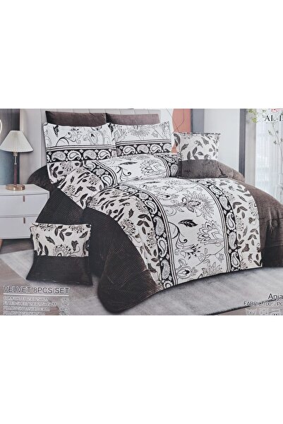 alzawia توفر تشكيل جديد مفارش شتوي نفرين بلمسه فائقه 8 قطع