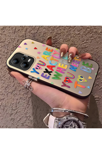 ucuc Xiaomi Poco X5 5g Compatible Matte Shiny Surface Impact Protection Colorful Silver Case Graffiti
