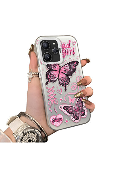 ucuc حافظة حماية من الصدمات لهاتف Xiaomi Redmi 12 4G متوافقة مع اللون الفضي غ...